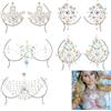 Ockyunoo 5 PCS Cristallo Capezzolo Adesivi, Strass Petto Adesivi Adesivi, Adesivi per Gioielli per il Corpo, Adesivi per il Corpo di Strass, per il Trucco Corpo Autoadesivo, Carnevale DJ Celebrazione Festa