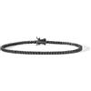 Comete Bracciale tennis da uomo Comete in argento brunito zirconi neri UBR 899 M19