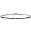 Comete Bracciale tennis Comete argento bianco zirconi neri e bianchi BRA 176 M16