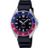 Casio Collection Orologio Casio Duro MDV-10-1A2VEF quadrante nero e ghiera pepsi unisex