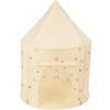 Selonis Tenda Da Gioco Per Bambini 100X130cm/Senza Palline Casa Padiglione Dei Giochi Pop-Up Con Motivo A Cuori E Stelle Per Gioco, Beige Chiaro