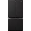 Sharp SJ-NFA15IMXBE - Frigorifero americano, no frost, 488 litri, nero, Classe energetica E