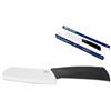 Officine Standard Vd602062 Santoku Coltello con Lama in Ceramica, Lunghezza 12.5 Cm