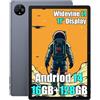 Ulefone TAB A11 Pro 4G Tablet Android 14, 16GB+128GB+TF 1TB MTK G99, 11 pollici 2K Display, 4 Altoparlanti Hi-Res Audio Gaming Tablet, 8800mAh 33W, 16MP+8MP, 2.4/5G WiFi + 4G LTE Tablet PC, WiFi 6