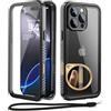Beeasy Cover per iPhone 16 Pro Impermeabile - 360° Militare Antiurto Antipolvere Indistruttibile Resistente, con Protezione Schermo e Fotocamera, IP68 Waterproof Custodia, per Outdoor Subacquea