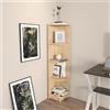 Hanah Home Bookshelf, Quercia, Taglia Unica