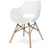Fashion Commerce Poltroncine FC02-938, Bianco, 2 Sedie, 2 unità
