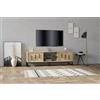 Hanah Home Supporto per TV, melammina, Quercia Zaffiro, Taglia Unica