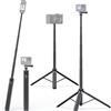 CERFFOOL 140 cm Allungabile Selfie Stick Treppiede per GoPro 13 12 11 DJI Action 5 Pro 4 Insta 360 X4 3 Portatile Vlog Treppiede Estensione Monopiede Tripod Action Camera Accessori