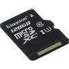 KingstonSDCS/128GBSP Canvas Select MicroSD, Velocità UHS-I di Classe 10, fino a 80 MB/s in Lettura, senza Adattatore SD