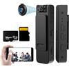 Cemssitu 2024 New HD 1080P Noise Reduction Camera, Built-in 64GB Card, Hidden Spy Camera with 180° Rotatable Lens, Mini Body Camera with Audio and Video Recording Wearable (WiFi Version)