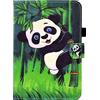 Bspring Custodia Libro Cover per iPad 10 Generazione 2022 iPad 10,9 Pollici (A2696 A2757 A2777) Tablet Custodie Protettiva Covers con Supporto Sottile per Tablet Cover Antiurto,Panda