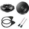 Superauto hi-fi Kit 2 Casse Pioneer Coassiali a 2 vie da 16 cm 300 W Compatibili con FIAT 500 dal 2008 Per Sportelli Posteriori Con Adattatori E Supporti Altoparlanti