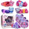 #sbabam Sbabam FUNNY BOX Fluffy Cat, Gatto Giocattolo per Bambini con Lunga Coda Soffice, 3 Pz - Stickers, Tatuaggi e Accessori Inclusi, Gattini e Pupazzetti per Regalo Bambina, Giochi per Bambini da Edicola