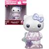 Hello Kitty and Friends - Hello Kitty da 10 cm Serie Premier Effetto Metal, Altamente Dettagliato, Occhi Luccicanti, Effetto Glittarato sui Simboli, Per Collezionisti e Bambini dai 3 Anni