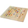 WELL HOME MOBILIARIO & DECORACIÓN- Set da tavola Sfida Sudoku in Legno con Sacchetto di Cotone, Colore Naturale, 20x20x1, S25001030
