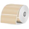 FINDAT Etichette Termiche Khaki 50 X 25 mm Compatibile Stampanti M110 M220 Rettangolari Autoadesive Vinile Impermeabile Stampabile per Ufficio Disegni Codici a Barre Spedizione 350/Rotolo