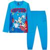 SONIC THE HEDGEHOG Shadow Lungo Pigiama Ragazzo, Morbida Accogliente Abbigliamento da Casa Set - Giocatore Regalo Bambino (Sonic Blu, 7-8 Anni)