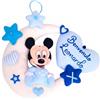 Generico Fiocco Nascita Personalizzato Topolino o Topolina con Stelle e Cuori - Decorazione Porta Cameretta Bimbo/Bimba, Azzurra o Rosa