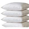 Euroshoppingonline Set 4 Pezzi Poker Anima Imbottitura anallergica per Cuscini decorativi Divano imbottitura federa, Poltrona, Letto da Rivestire in Quattro Misure arredo casa home (45 X 45)