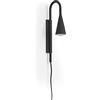 Novolux EXO Lighting - Lampada da parete TEAR nero GU10 max.20W. Applicare con cavo ideale per la testata del letto