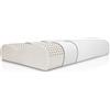 Pillux Cuscino Cervicale in Lattice - Utilizzo Specifico per la Cervicale - Federa in Tencel - Made in Italy - Altezza 12 cm, Sostegno Standard