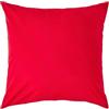 Homescapes - Federa in cotone per cuscino, 200 fili 80x80cm rosso
