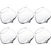 PRELGOSP Bicchieri Inclinati Whisky, Vintage Tumbler Bicchieri Rotanti, Bicchieri Vino Senza Stelo Personalizzare per Cocktail Liquore Rum Borgogna Brandy,6pcs