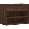 vidaXL Scarpiera Rovere Marrone 60x30x45 cm in Legno Multistrato