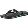 Havaianas Brasil Logo (Mini Me), Infradito Unisex - Bambini e ragazzi, Black/Black, 27/28 EU