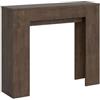 Liberoshopping Consolle 90x25 cm allungabile fino a 181 cm in nobilitato - SLICK (Noce)