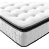 Vesgantti Materasso Singolo, Materasso 90x200 Alto 26 cm, Materasso a Molle insacchettate e Memory Foam Ergonomico a 7 zone Schiuma Traspirante Ibrido con 2cm Topper, Morbido, Bianco
