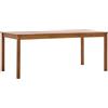 vidaXL Legno Massello di Pino Tavolo da Pranzo per Interni Stile Minimalista Moderno Robusto Arredo Cucina Marrone 180x90x73 cm