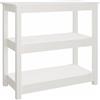 vidaXL Tavolo Consolle Bianco 80x40x74 cm in Legno Massello di Pino