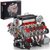 Mould King 10130 Kit di Costruzione Motore V8 F488 - Modello di Blocchi di Serraggio Con Motore Funzionale per Adulti (2718 Pezzi)