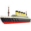 Atomic Building Figura da assemblare con blocchi in miniatura. 3800 pezzi. Modello in scala del transatlantico Titanic