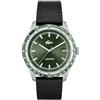 Lacoste Orologio Analogico al Quarzo da Uomo Collezione EVERETT con Cinturino in Pelle Nero - 2011292