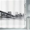 Spirella Tenda da Doccia PEVA New Brook 180X200 cm Nera