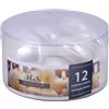DONAU HOME Set di candele galleggianti/madreperla bianco perla, 12 pezzi, 2,8 x Ø 4,8 cm, durata 4 ore, candela galleggiante Sans profumo/candele calde galleggianti