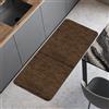 Comart - Tappeto Cucina Nancy - Antiscivolo - Lavabile in Lavatrice - Moderna Passatoia in Ciniglia - Runner per Corridoio e Cucina - Morbido e Resistente - Made in Italy - Marrone Scuro - 50x130 cm