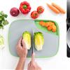 InnovaGoods - Tagliere Reversibile Multifunzione Reblok, Antiscivolo, Grattugia Integrata, Vassoio Estraibile, Design Salvaspazio, Facile da Pulire, Grigio, Mediana, TPE