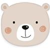 Herding babybest Cuscino sagomato Little Bear, ca. 36 x 33 cm, in poliestere