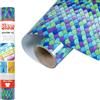 Siser® Easypatterns PLUS Mermaid Scales Teal, 30cm x 0,5 mt, Vinile Termotrasferibile Termoadesivo per la Personalizzazione di Abiti, Accessori e Tessuti d'Arredo, Materiale per Hobby Creativi