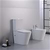 Yellowshop - WOLLY - Vaso rimless monoblocco e bidet completo di coprivaso soft-close set sanitari bagno a terra filo muro