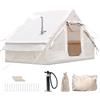 Vakiorn Tenda gonfiabile per campeggio all'aperto, installazione rapida, con pompa, tenda gonfiabile per famiglie con finestra e porta, tenda pop-up con borsa portaoggetti, tenda ad aria grande impermeabile