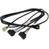 KALEA-INFORMATIQUE Cavo PCIe 4.0 con connettori Slim SAS SFF-8654 8i 74 pin a 2x SFF-8639 68 pin U2 U3 lunghezza 70 cm