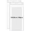 Tiryns 100 Pezzi Sacchetti Plastica Trasparenti, 10x20 cm Bustine Plastica Richiudibili Buste Trasparenti con Chiusura Sacchetti Ziplock Bags con Zip Cerniera per Alimenti Cucina Ufficio