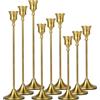 MTINRNI Set di 9 Candelabro Set,3 Dimensioni (19,5/23,3/27,2 cm),per Candele Coniche da 2.2cm,Moderno e retrò Domestica Decorazione,per Porta Candele da Tavolo,Matrimoni,Compleanni,Natale,Regalo.
