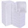 Utopia Towels - Set di 60 Asciugamani - 100% Cotone Filato Ad Anelli, Asciugamano Di Flanella Di 30x30 cm, Altamente Assorbente e Morbido (Bianco)