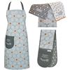 Cooksmart Set da 5 pezzi con grembiule e accessori, guanti da forno doppi e strofinacci, perfetti per qualsiasi cucina